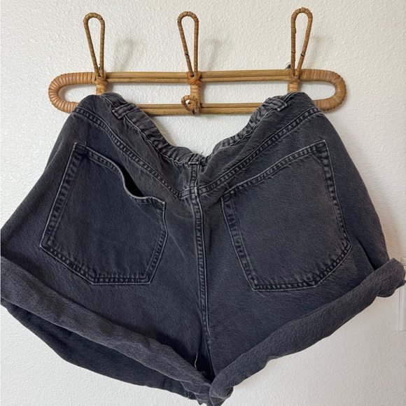 We The Free Black Danni High-Waist Denim Shorts - Picture 2 of 3